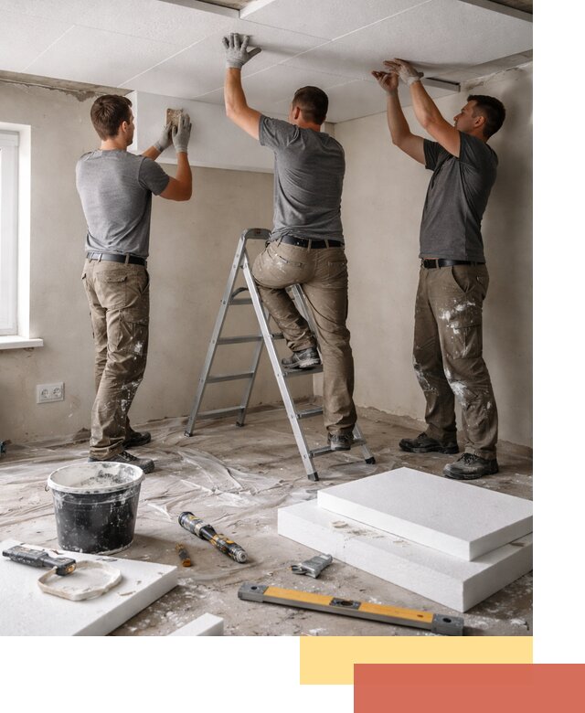 Утепление потолка пенопластом в Лангепасе быстро и качественно