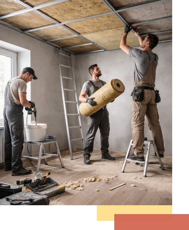 Шумоизоляция потолка в Лангепасе: профессиональный монтаж и отделка