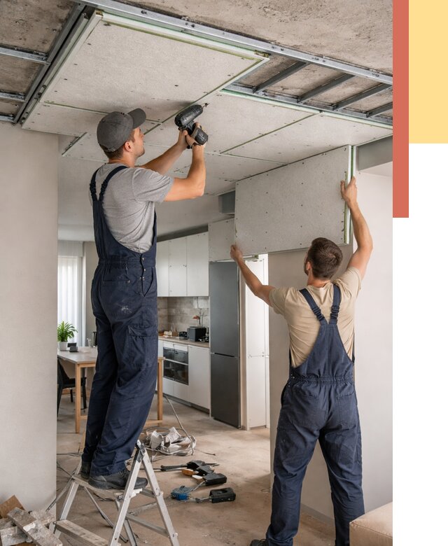 Шумоизоляция потолка панелями зипс в Лангепасе от 1869 руб. под ключ | ОТДЕЛОЧНИК-Лнг